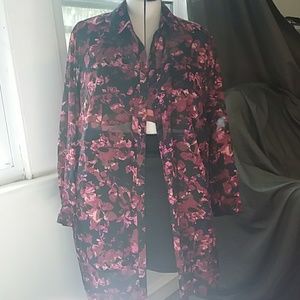 Ava & Viv sheer blouse
